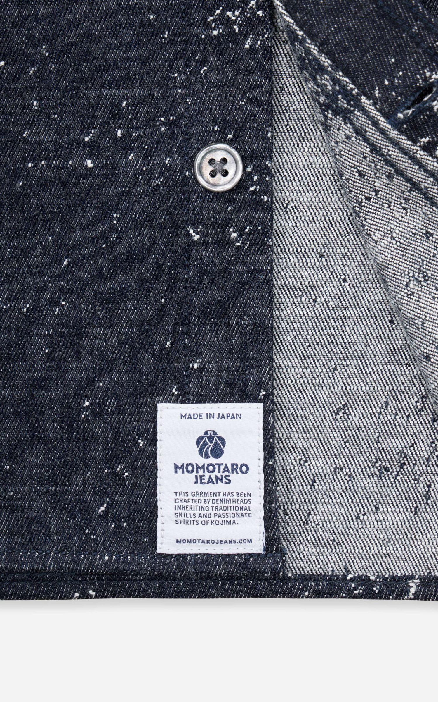 MOMOTARO JEANS MMLS6008 Jacquard L/S Shirt Indigo