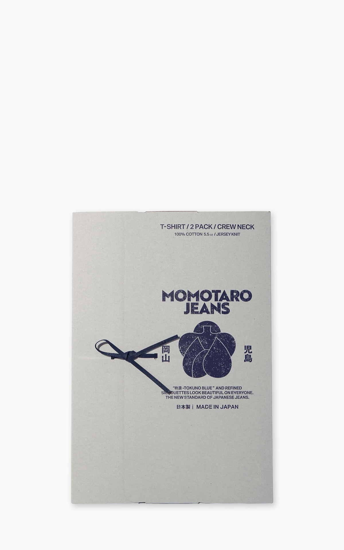 MOMOTARO JEANS MMTS6031 2-Pack Round Body Tee White/Black