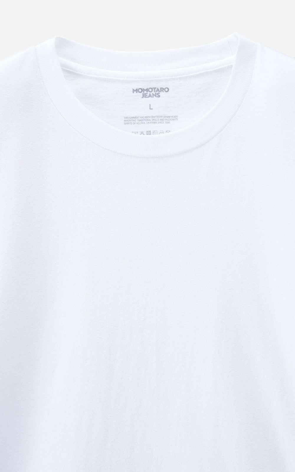 MOMOTARO JEANS MMTS6031 2-Pack Round Body Tee White/Black