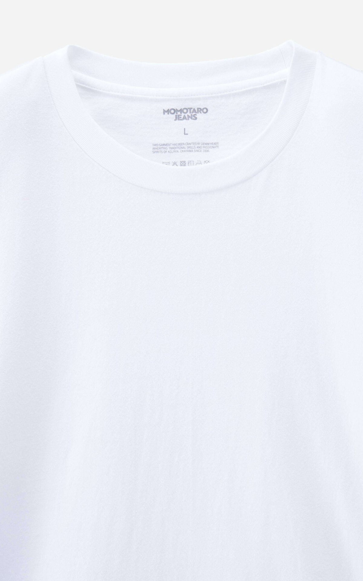 MOMOTARO JEANS MMTS6031 2-Pack Round Body Tee White/Black