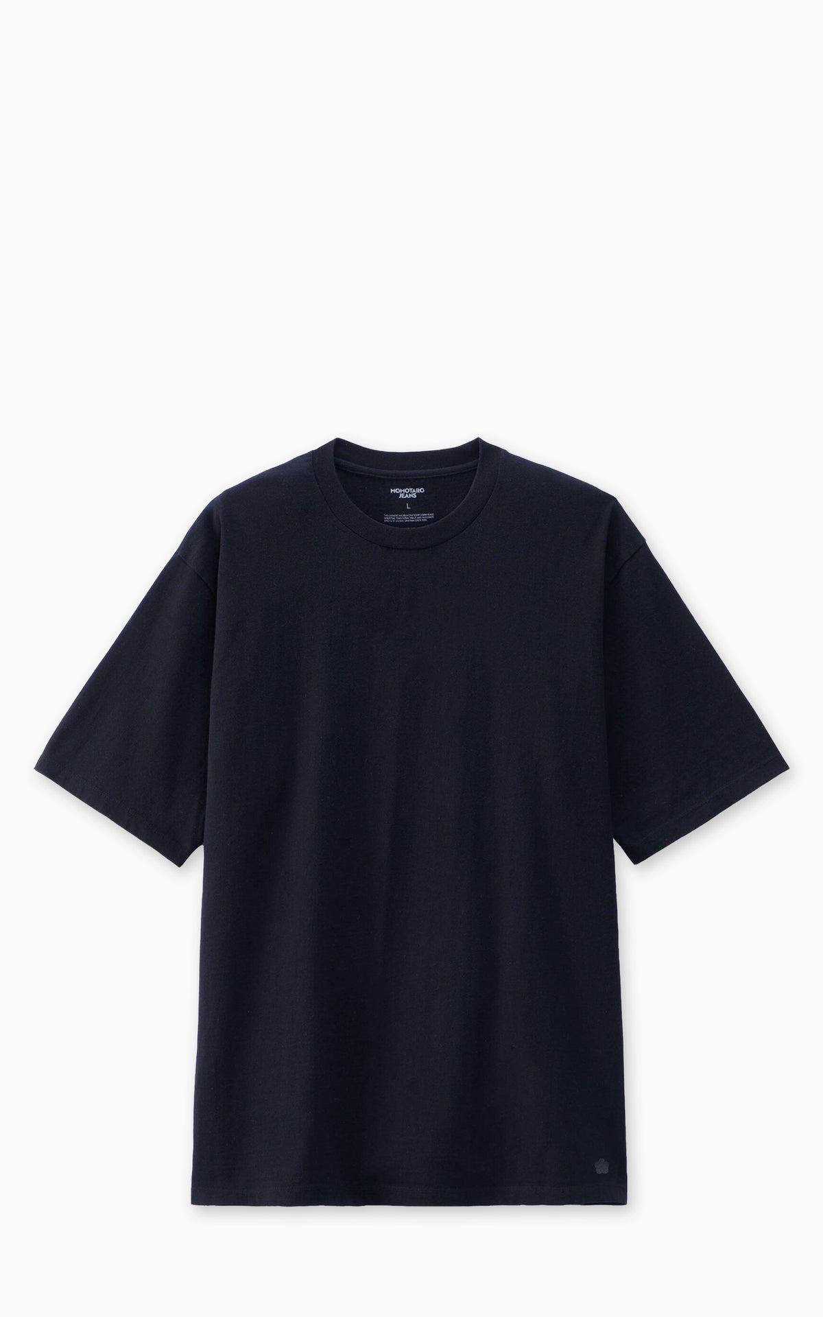 MOMOTARO JEANS MMTS6031 2-Pack Round Body Tee White/Black