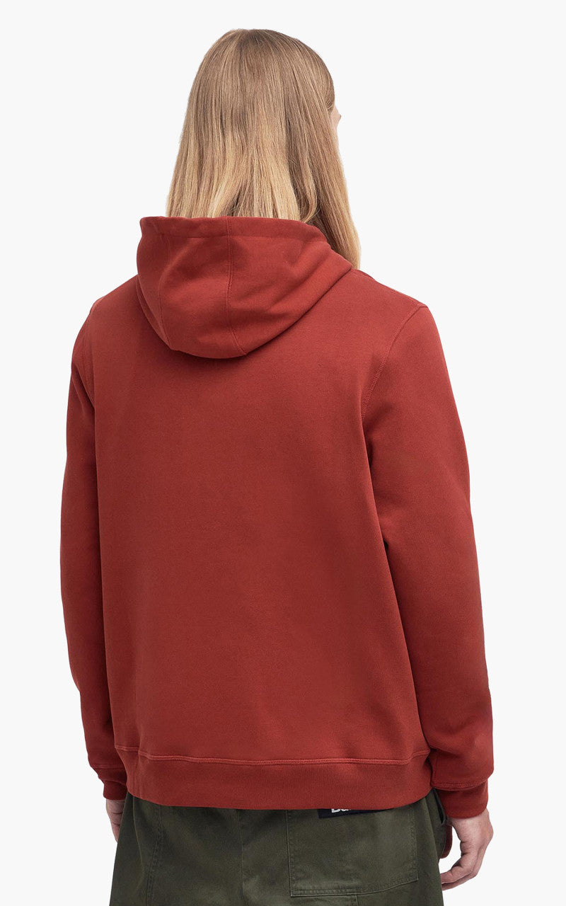 Barbour x Maison Kitsuné Hoodie Fox Burnt Orange