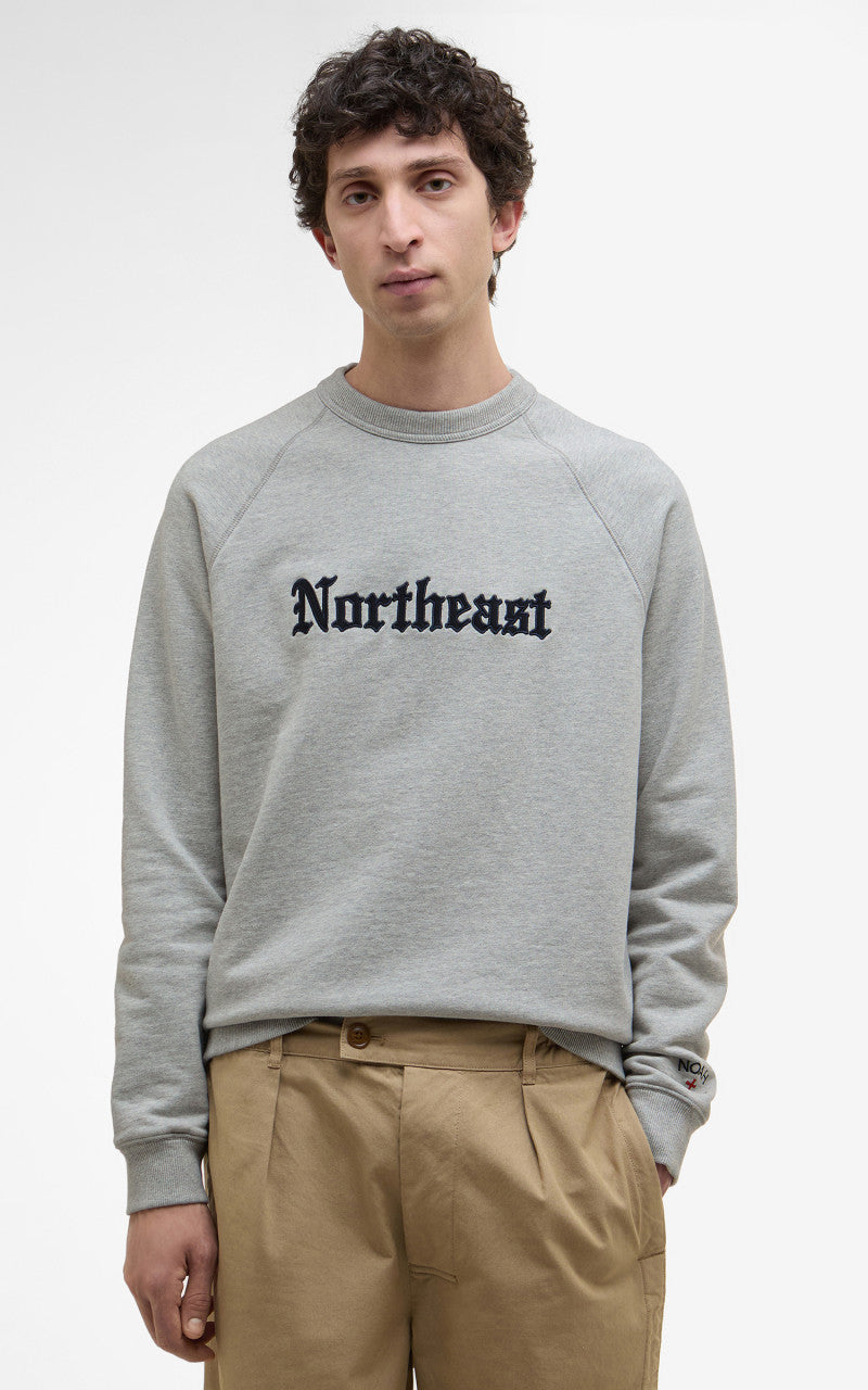 Barbour x NOAH Northeast Sweatshirt Grey Marl