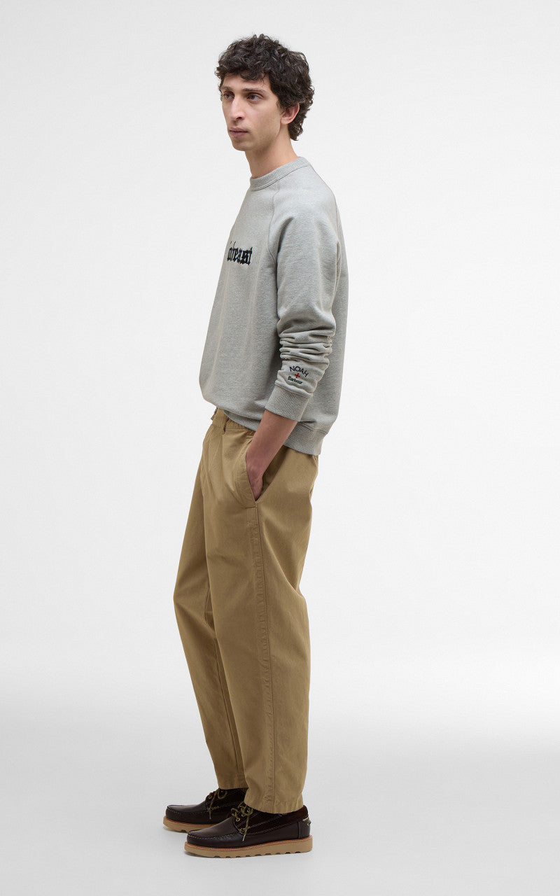 Barbour x NOAH Northeast Sweatshirt Grey Marl - Main Image