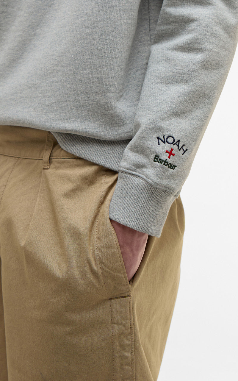 Barbour x NOAH Northeast Sweatshirt Grey Marl
