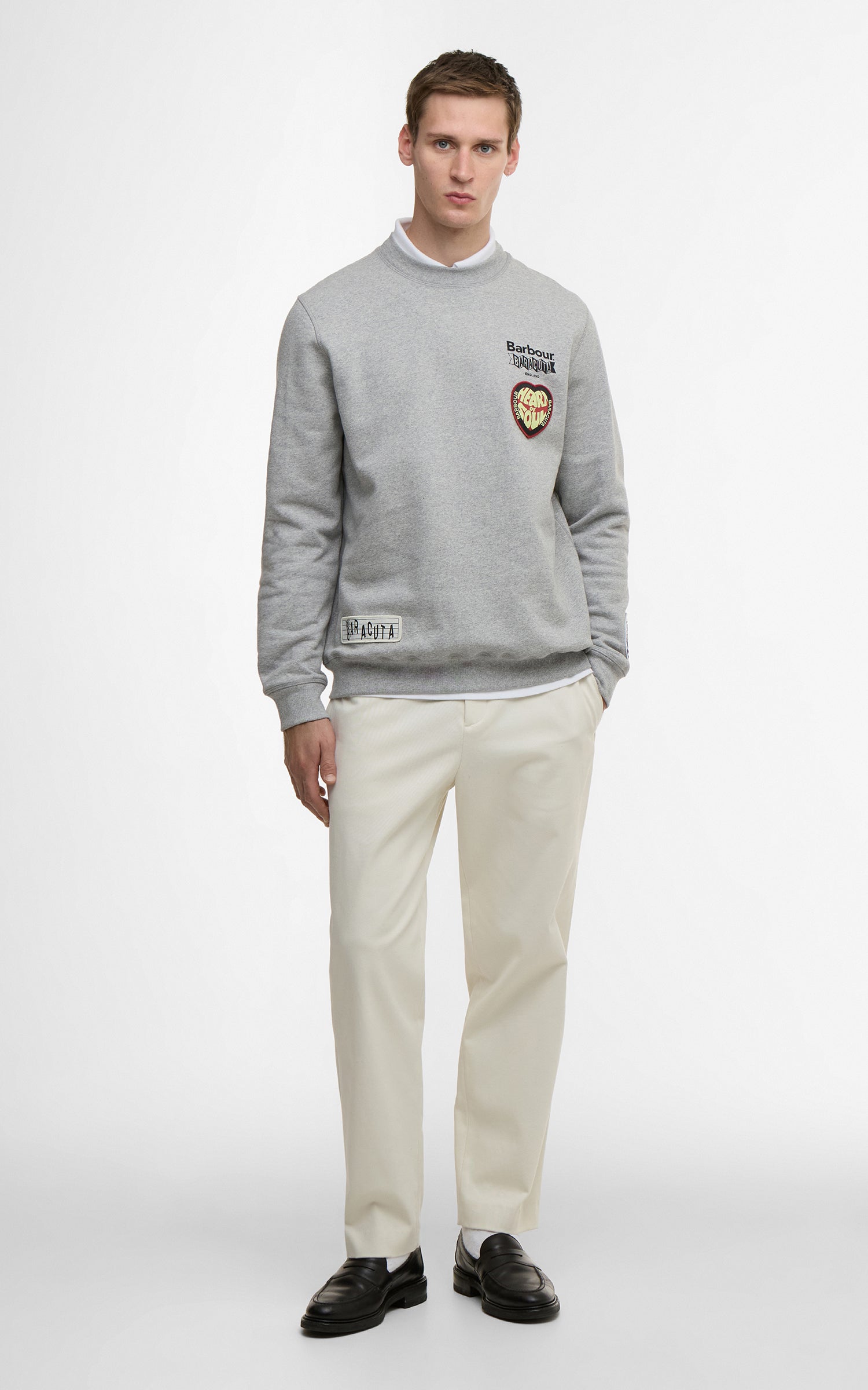 Barbour x Baracuta Sweatshirt Northern Grey Marl