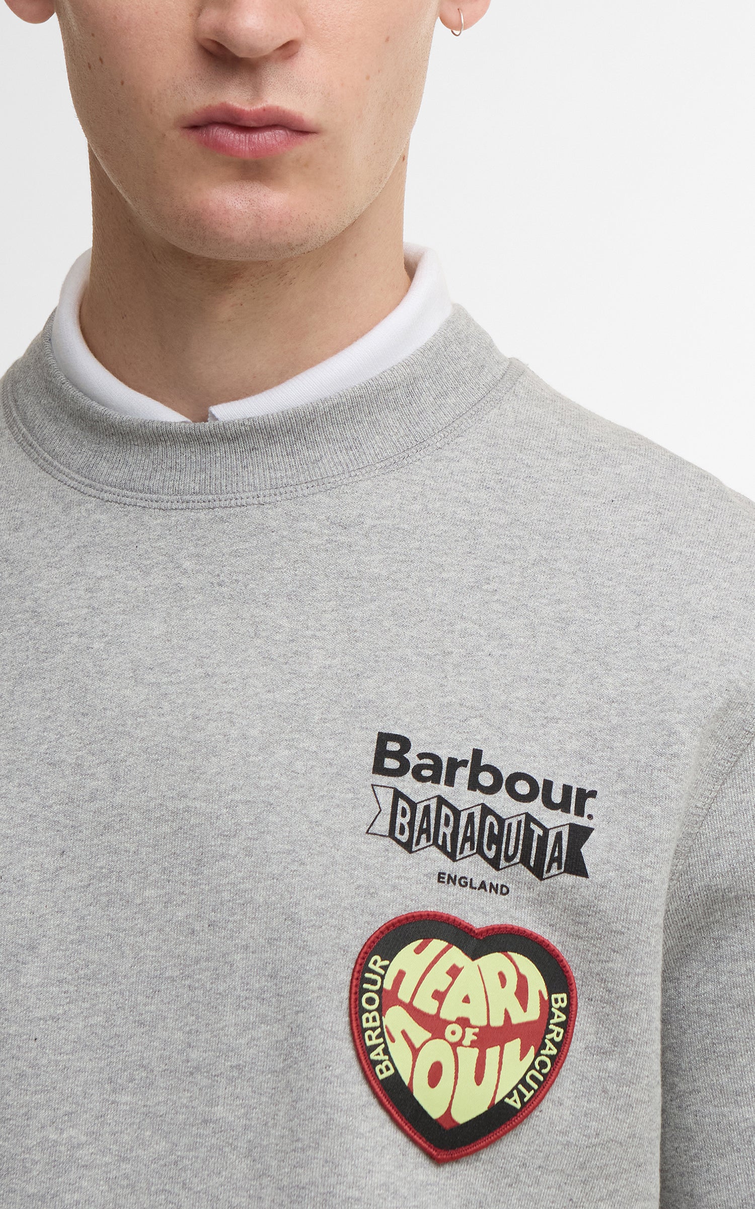 Barbour x Baracuta Sweatshirt Northern Grey Marl