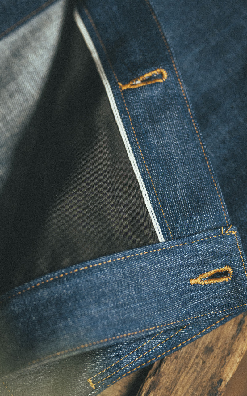 Momotaro Jeans MXGJ1112 Selvedge Denim Jacket Natural Indigo 13.5oz