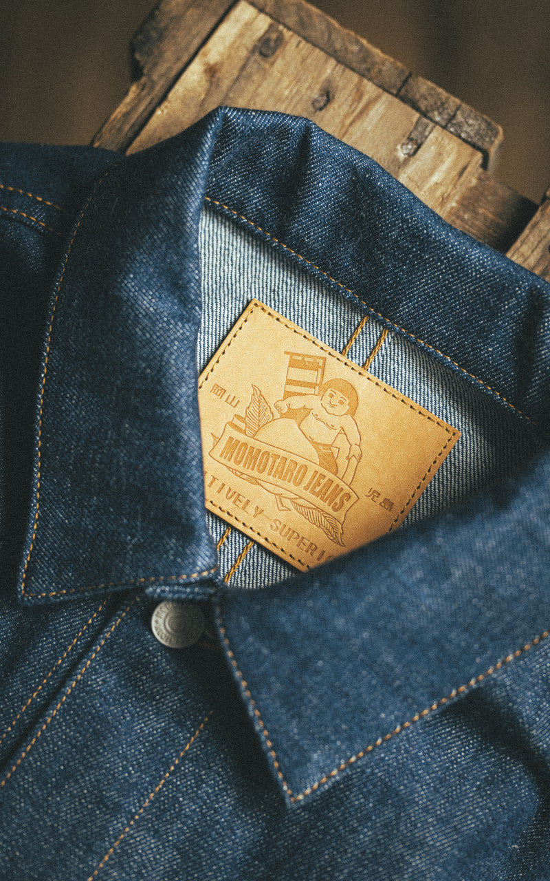 Momotaro Jeans MXGJ1112 Selvedge Denim Jacket Natural Indigo 13.5oz