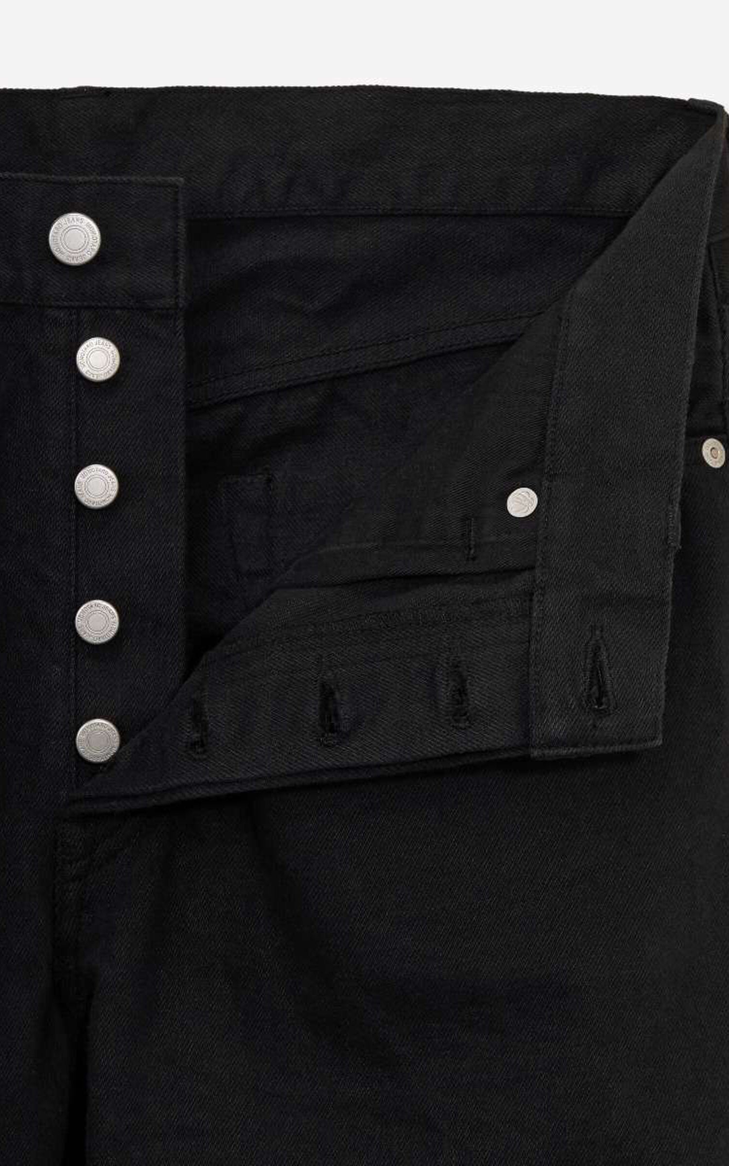 MOMOTARO JEANS MMJB6404 #100 Kyoto Montsuki Straight Denim Black