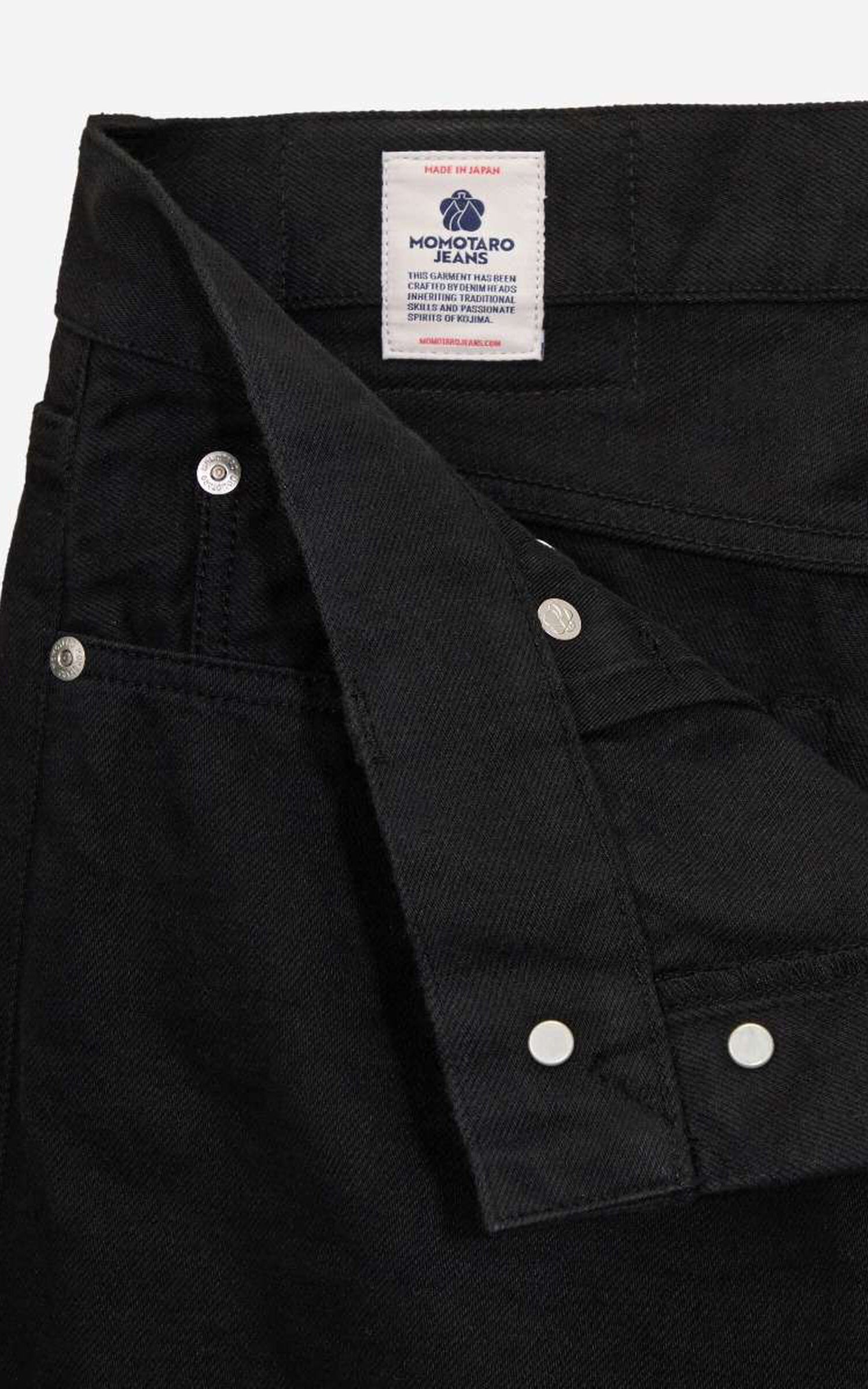 MOMOTARO JEANS MMJB6404 #100 Kyoto Montsuki Straight Denim Black