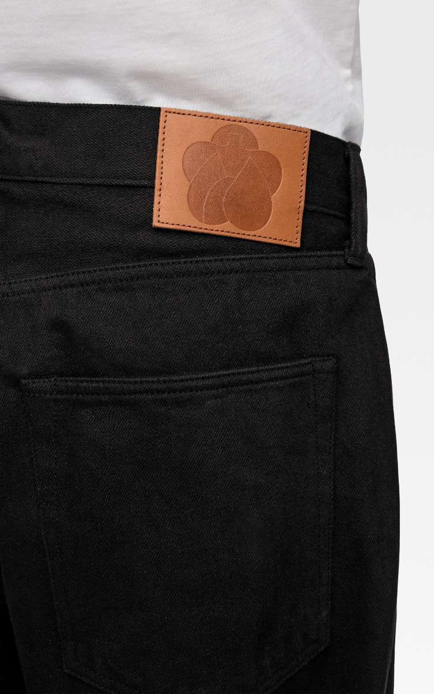 MOMOTARO JEANS MMJB6404 #100 Kyoto Montsuki Straight Denim Black