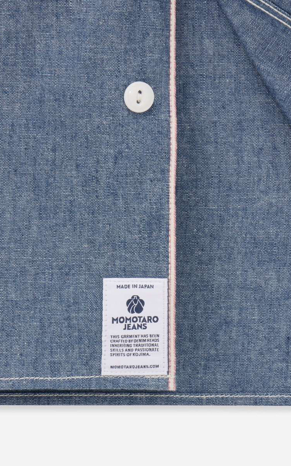 MOMOTARO JEANS MMLS3000 Triple Stitch L/S Chambray Shirt Indigo