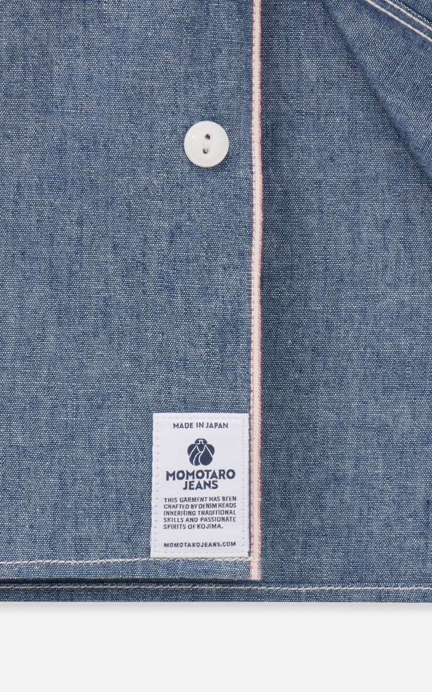 MOMOTARO JEANS MMLS3000 Triple Stitch L/S Chambray Shirt Indigo