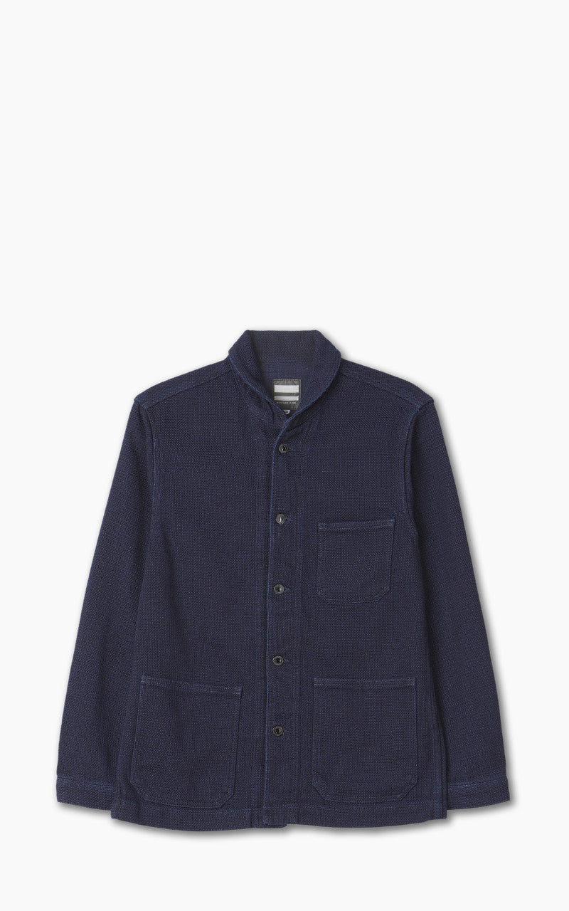 Momotaro Jeans Dobby Coverall Jacket Indigo
