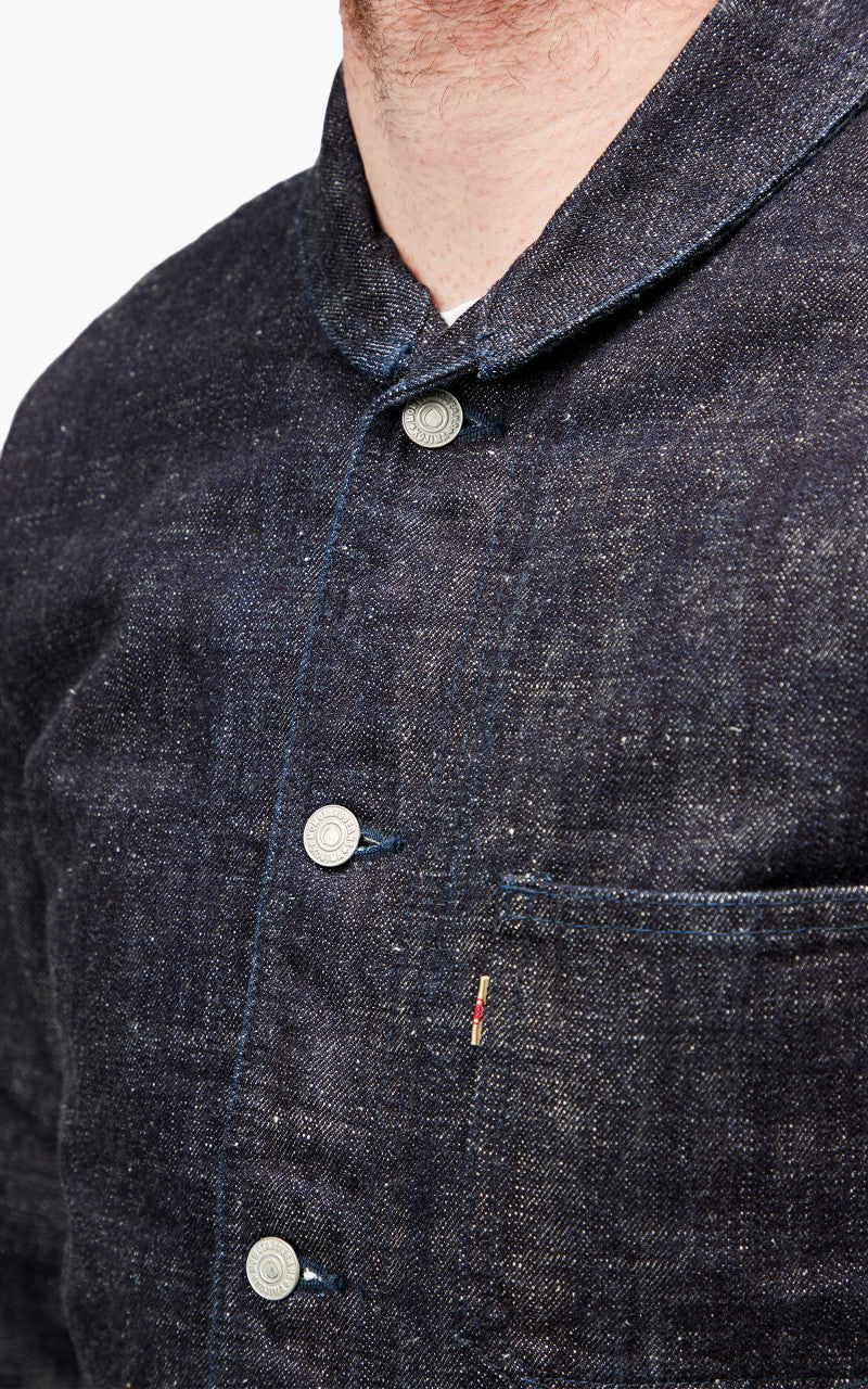 Momotaro Jeans 03-087 Denim Coverall Jacket Indigo 16oz