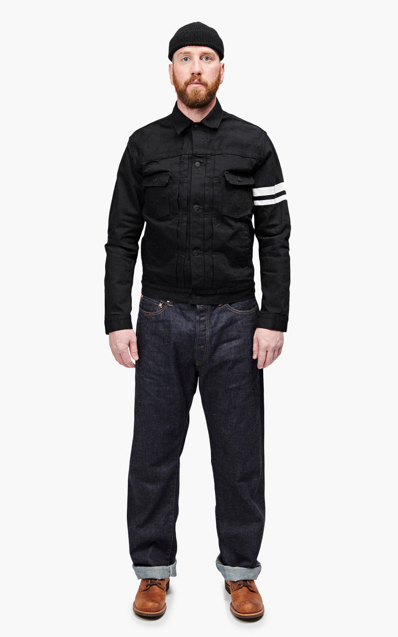 Momotaro Jeans B2105SP-5 GTB Denim Jacket Black 15.7oz