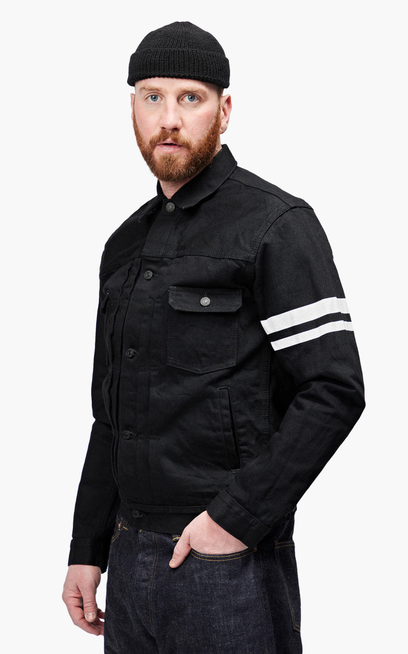 Momotaro Jeans B2105SP-5 GTB Denim Jacket Black 15.7oz