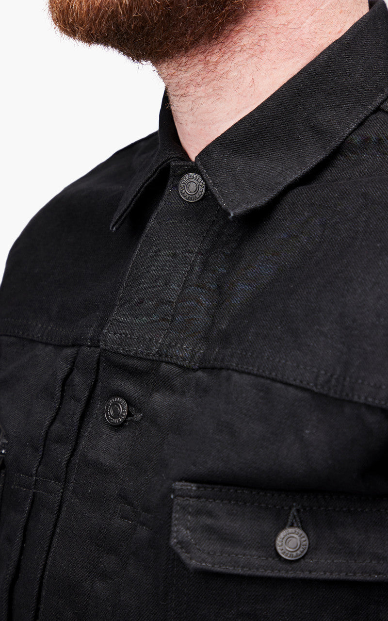 Momotaro Jeans B2105SP-5 GTB Denim Jacket Black 15.7oz