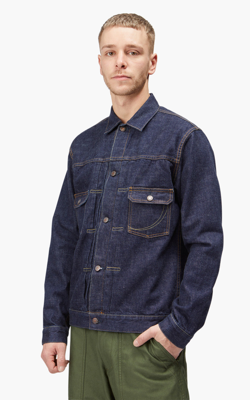 Momotaro Jeans MJ2003 Type 2 Denim Jacket Copper Label Rinsed