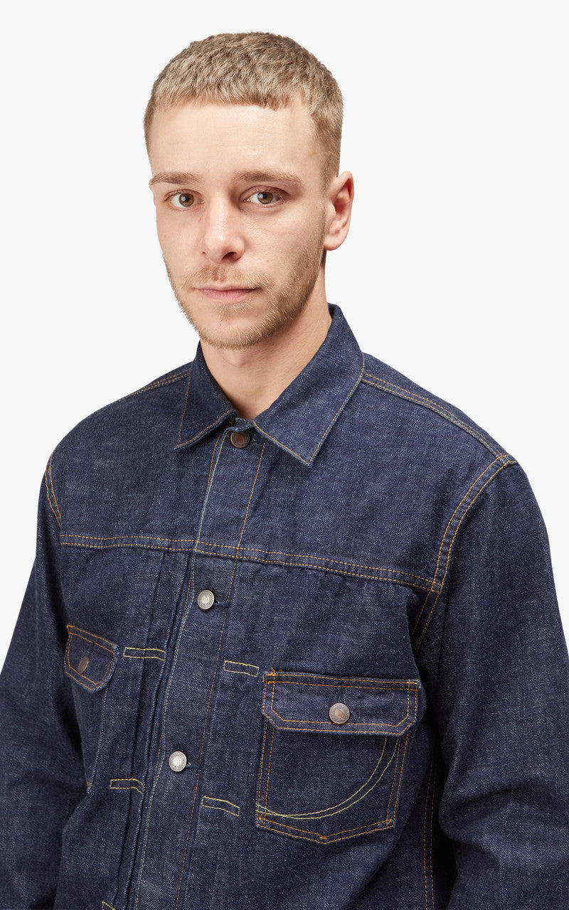 Momotaro Jeans MJ2003 Type 2 Denim Jacket Copper Label Rinsed