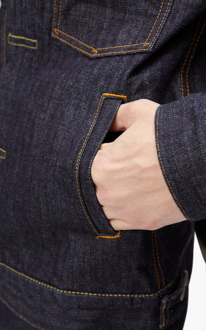 Momotaro Jeans MJK0010M23 Type 2 Jacket Herringbone GTB