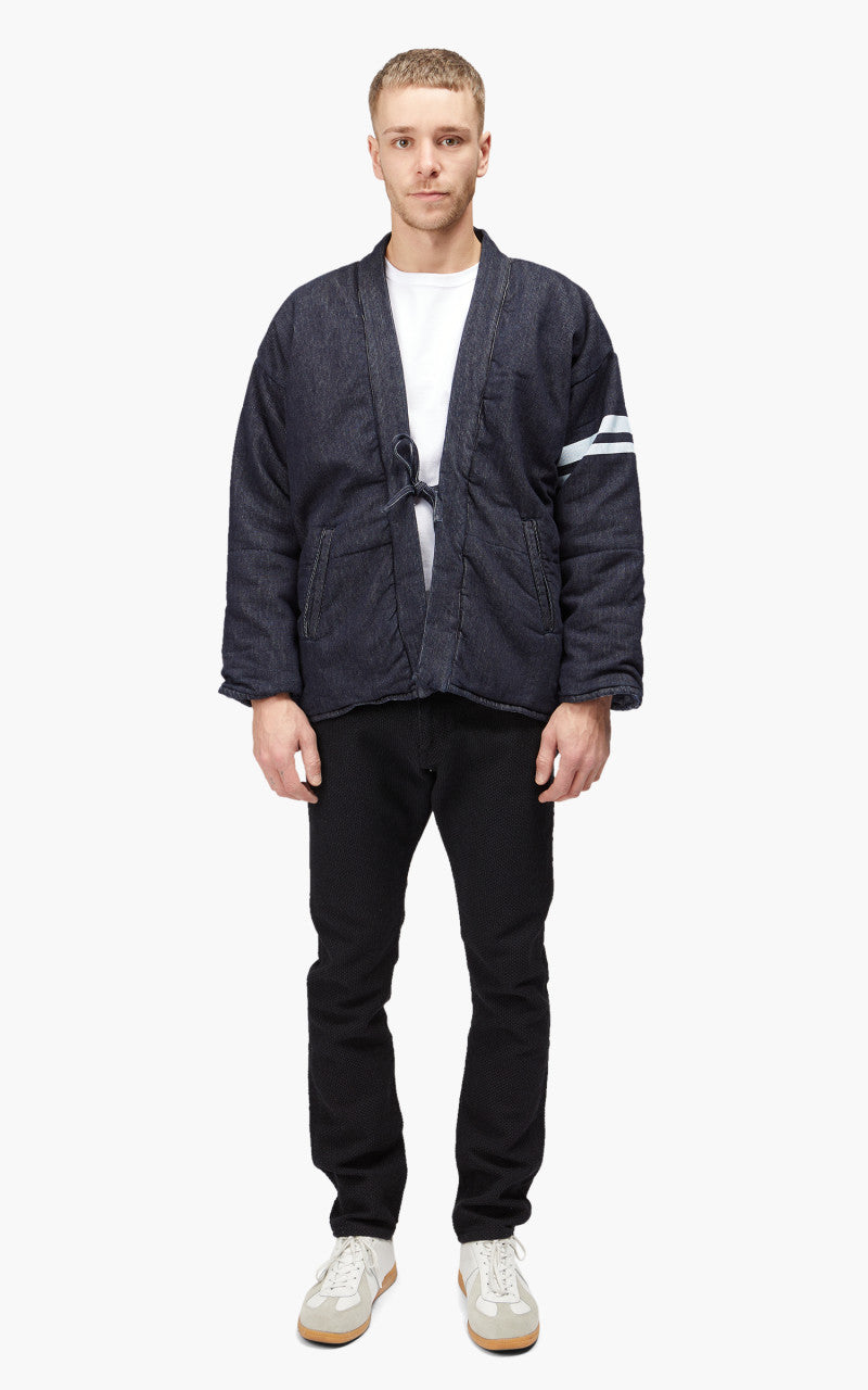 Momotaro Jeans MJK0020M23 Reversible Hanten Jacket Pique Indigo