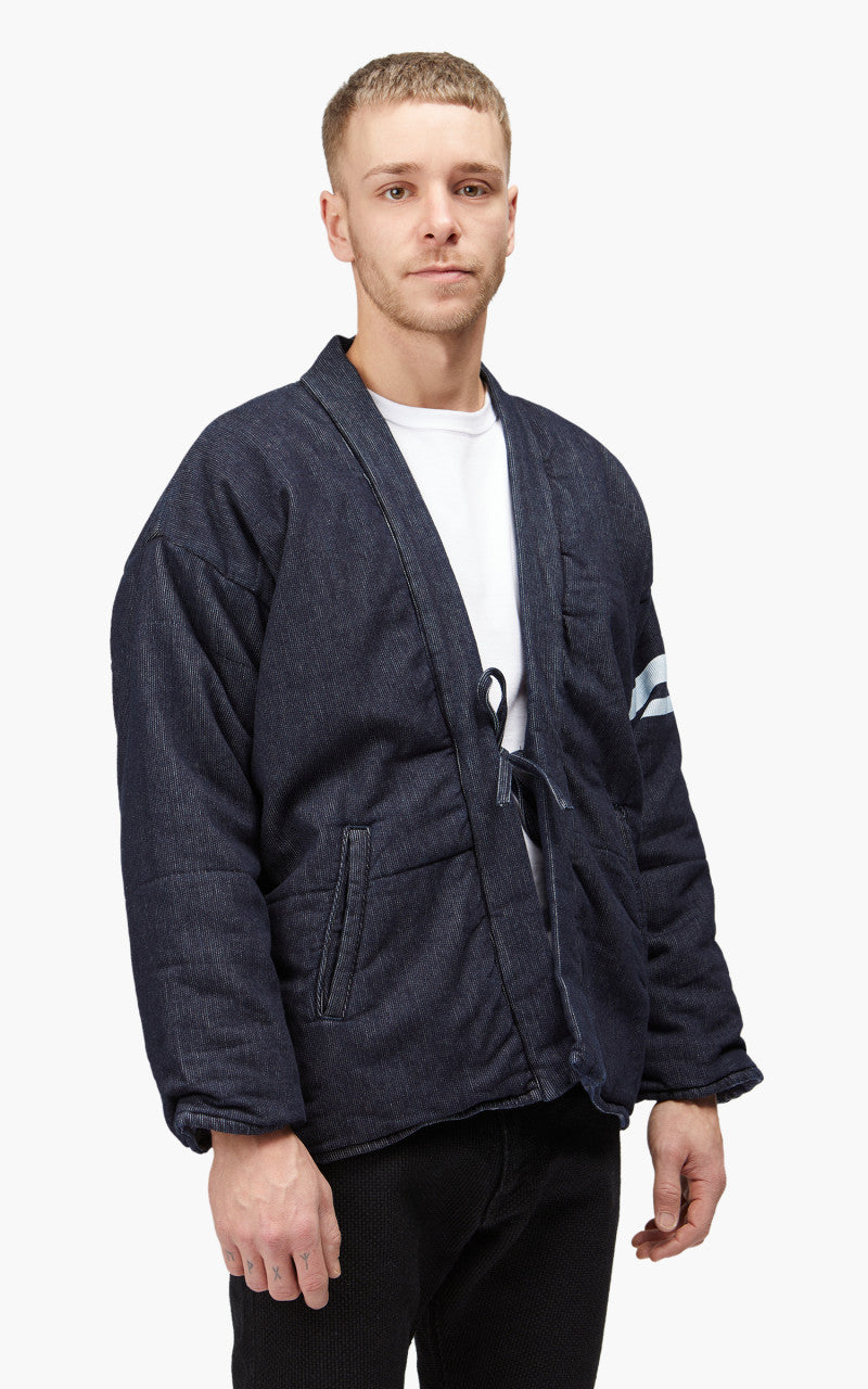 Momotaro Jeans MJK0020M23 Reversible Hanten Jacket Pique Indigo