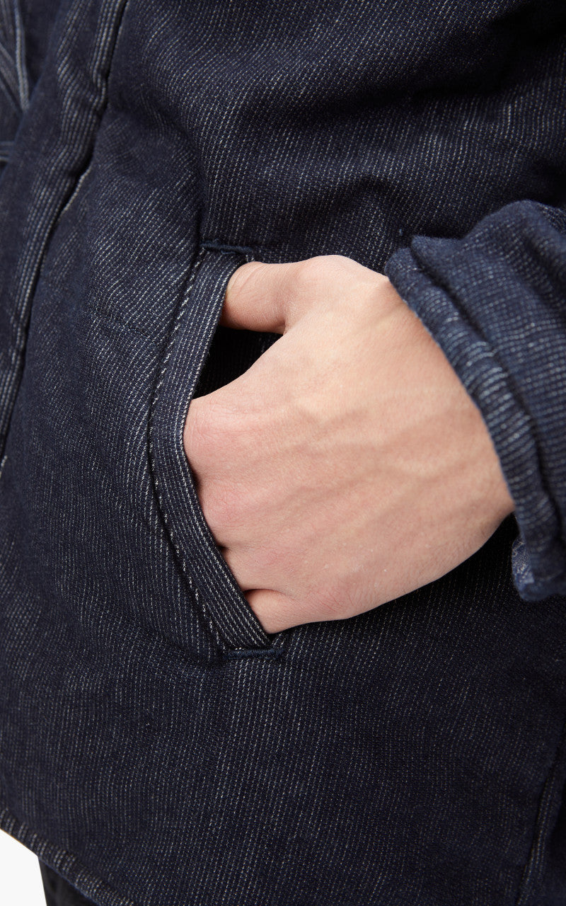 Momotaro Jeans MJK0020M23 Reversible Hanten Jacket Pique Indigo