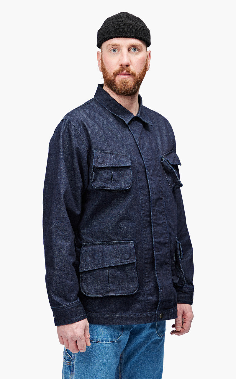 Momotaro Jeans MJK0030M31 GTB Jungle Fatigue Denim Jacket Indigo 12oz