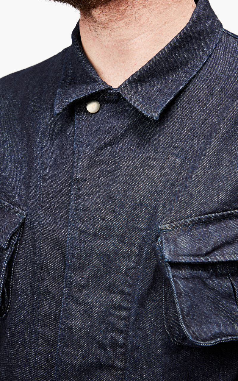 Momotaro Jeans MJK0030M31 GTB Jungle Fatigue Denim Jacket Indigo 12oz