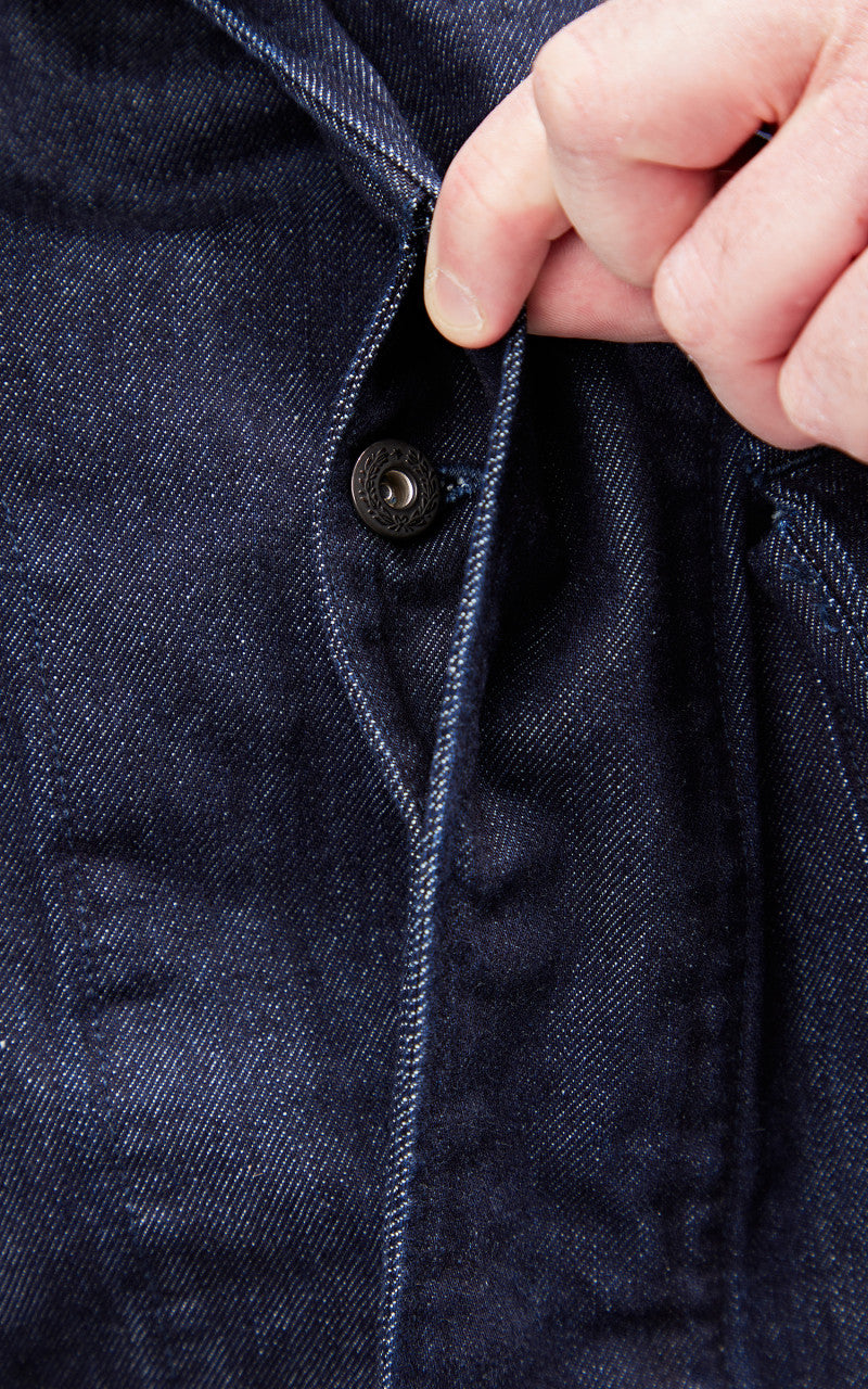 Momotaro Jeans MJK0030M31 GTB Jungle Fatigue Denim Jacket Indigo 12oz