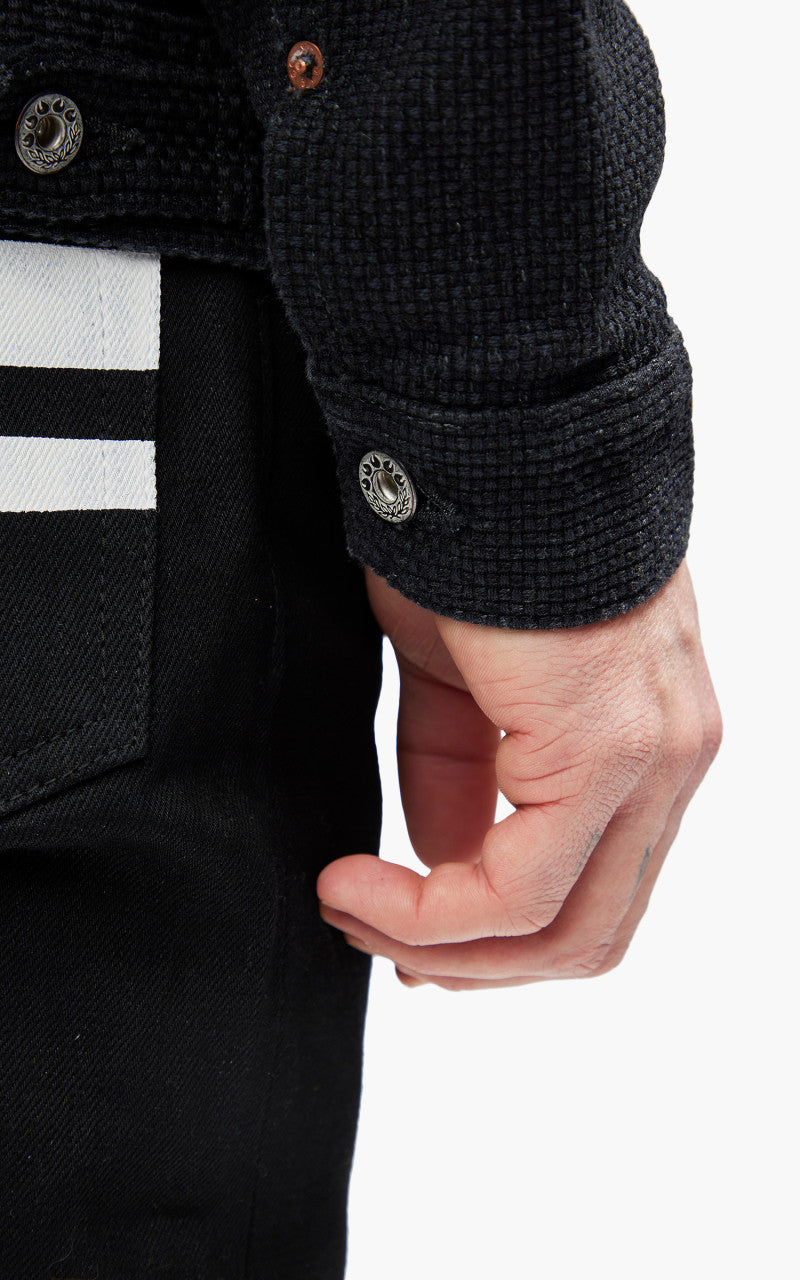 Momotaro Jeans MJK1040M23 Type 2 Jacket Super Heavy Sashiko Black 15oz