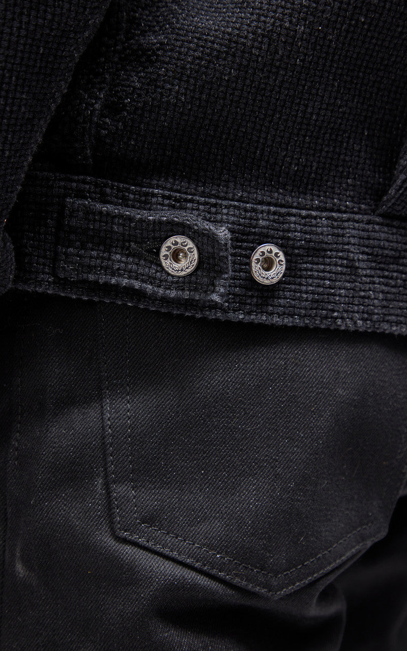 Momotaro Jeans MJK1040M23 Type 2 Jacket Super Heavy Sashiko Black 15oz