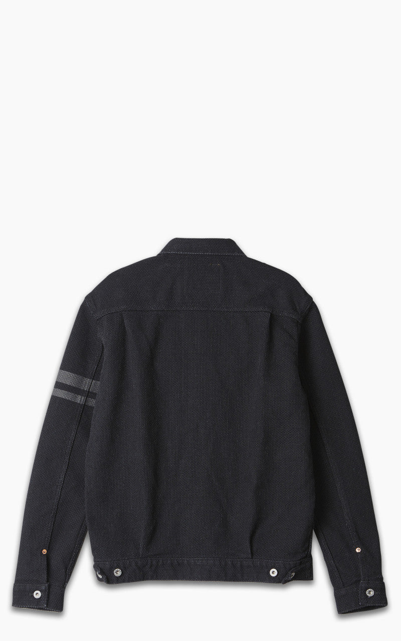 Momotaro Jeans MJK1040M23 Type 2 Jacket Super Heavy Sashiko Black 15oz