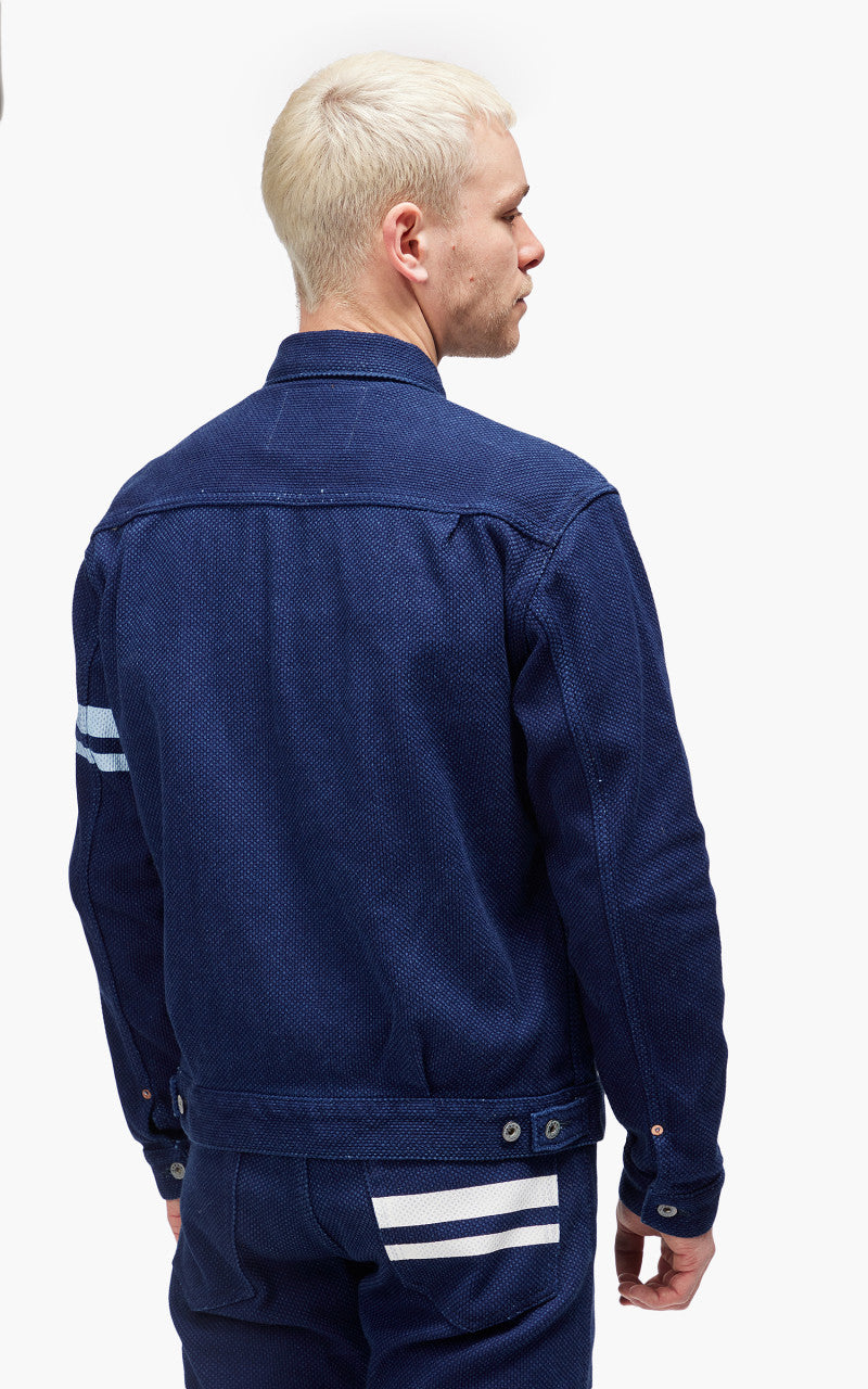 Momotaro Jeans MJK1050M23 Type 2 Jacket Sashiko Indigo