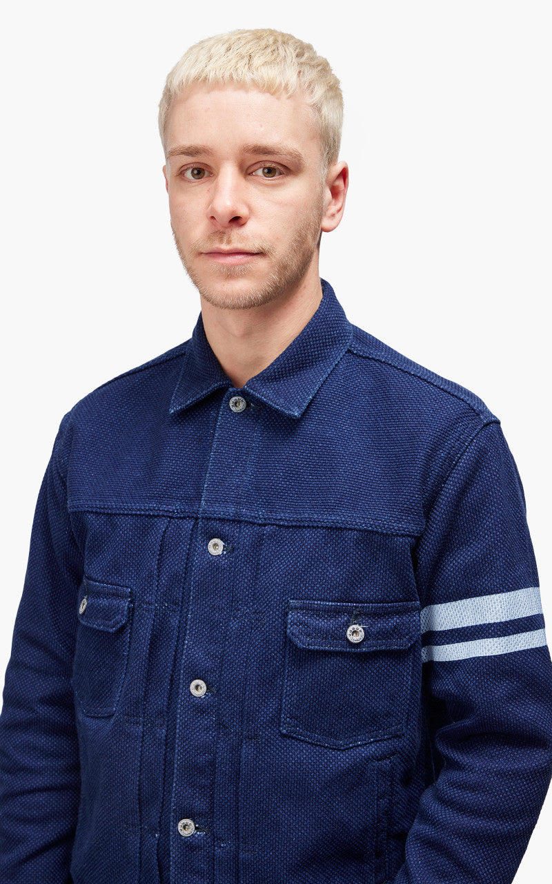 Momotaro Jeans MJK1050M23 Type 2 Jacket Sashiko Indigo