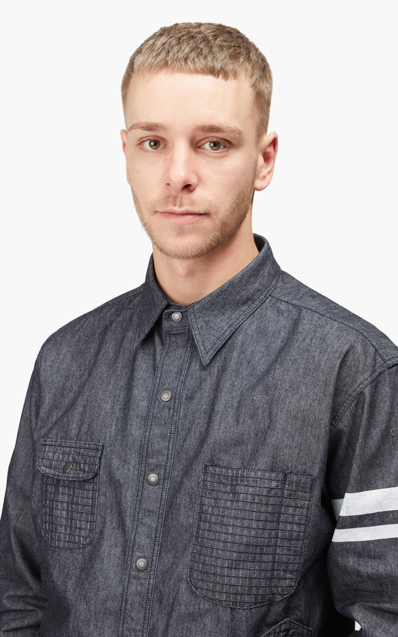 Momotaro Jeans MLS2030M23 Flame-Retardant Denim Shirt Indigo