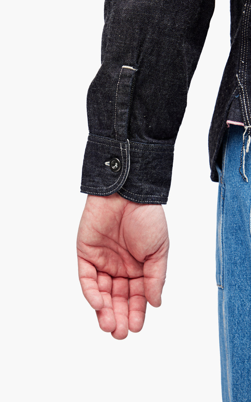 Momotaro Jeans MS044DS Selvedge Denim Work Shirt 8oz Indigo