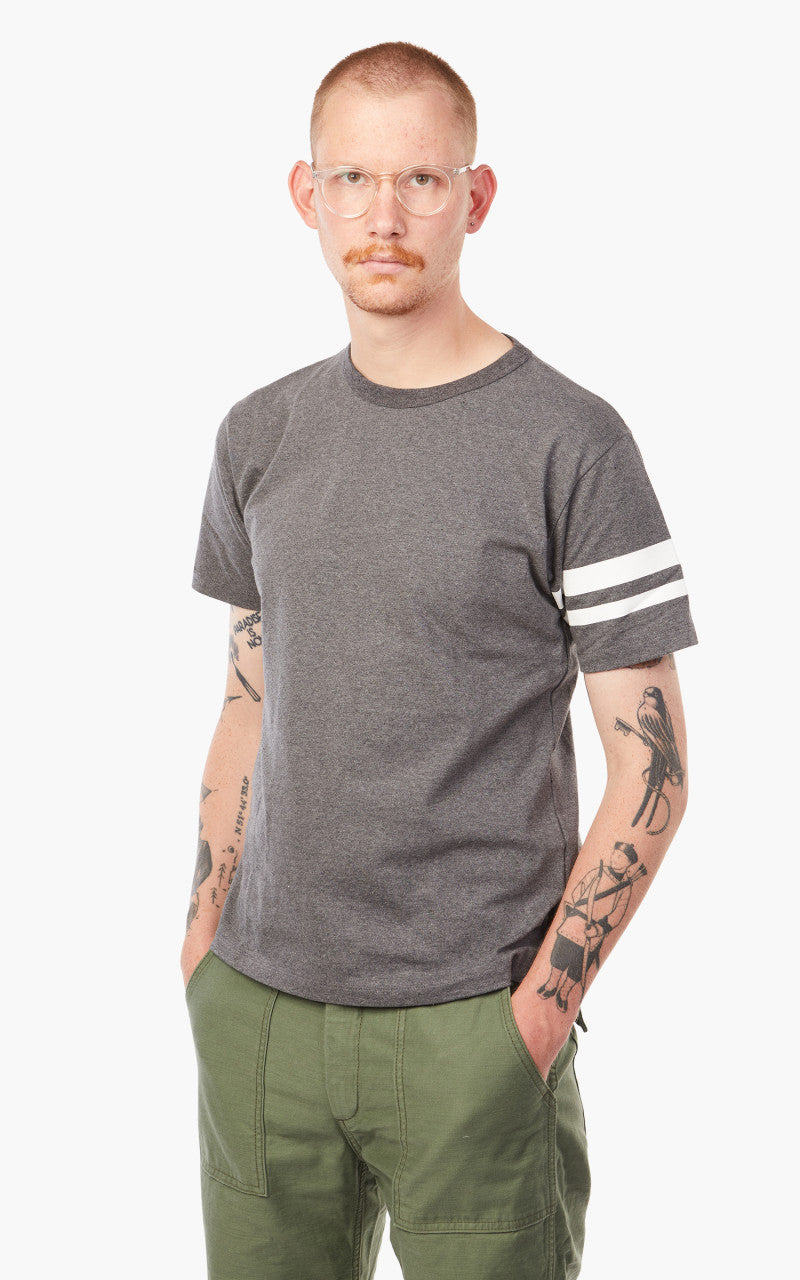 Momotaro Jeans MT002 Zimbabwe Cotton T-Shirt Dark Grey