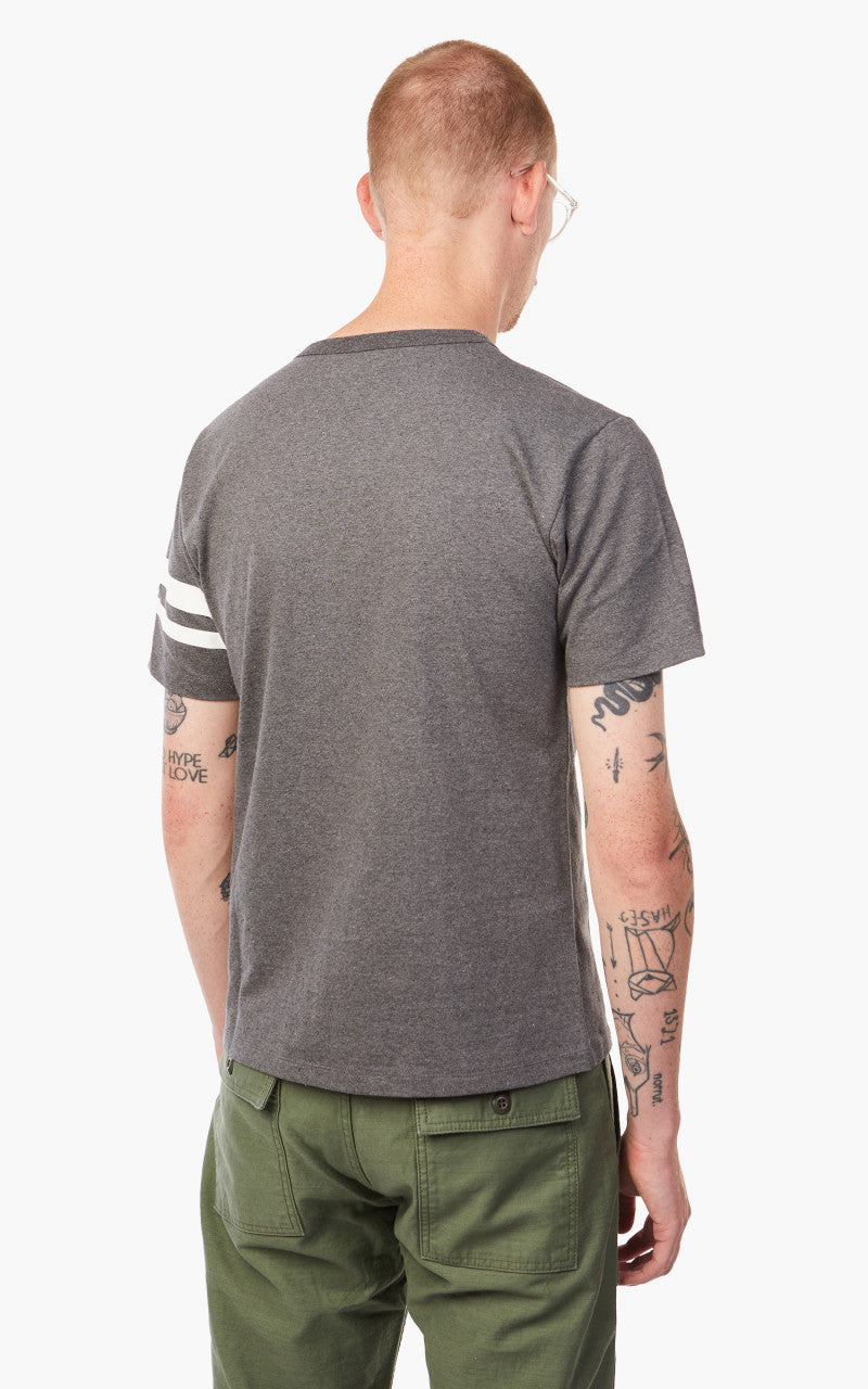 Momotaro Jeans MT002 Zimbabwe Cotton T-Shirt Dark Grey