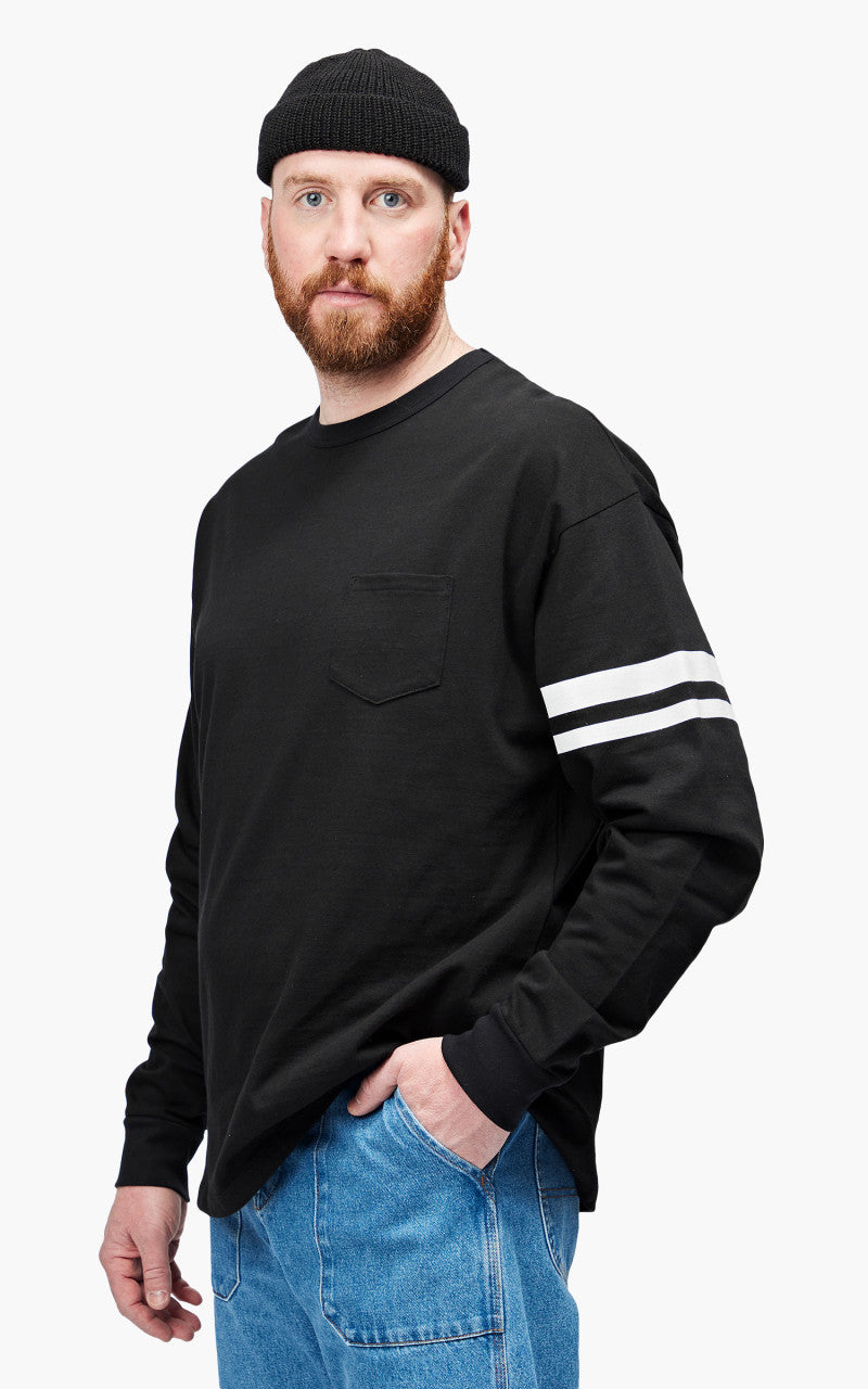 Momotaro Jeans MTS1010M31 Oversized Longsleeve T-Shirt Black