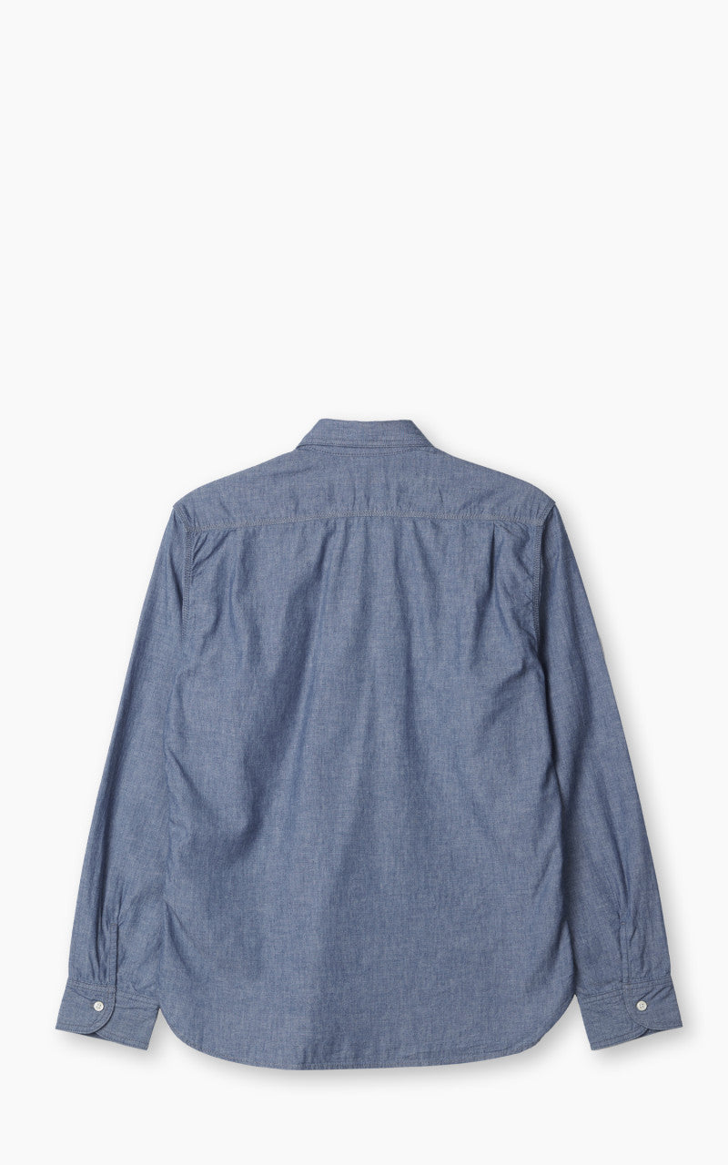 Momotaro Jeans MXLS1010 5oz Selvedge Chambray Shirt Indigo