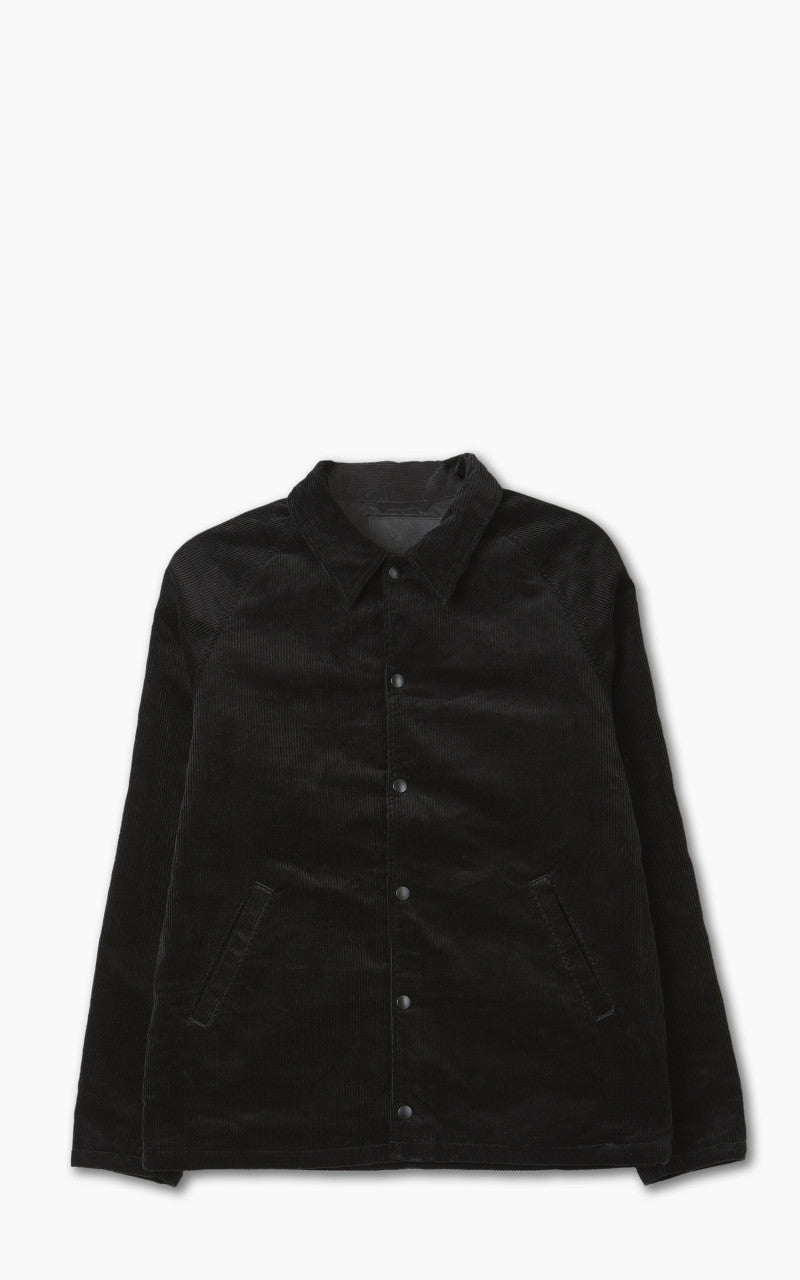 Momotaro Jeans Corduroy Coach Jacket Black