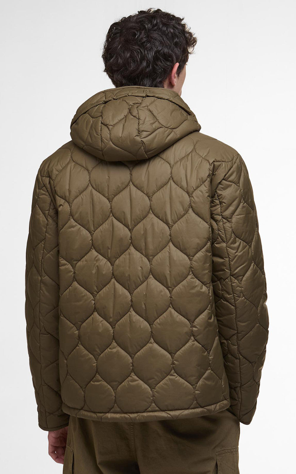 Barbour Re-Engineered Hooded Spey Quilted Jacket Beech