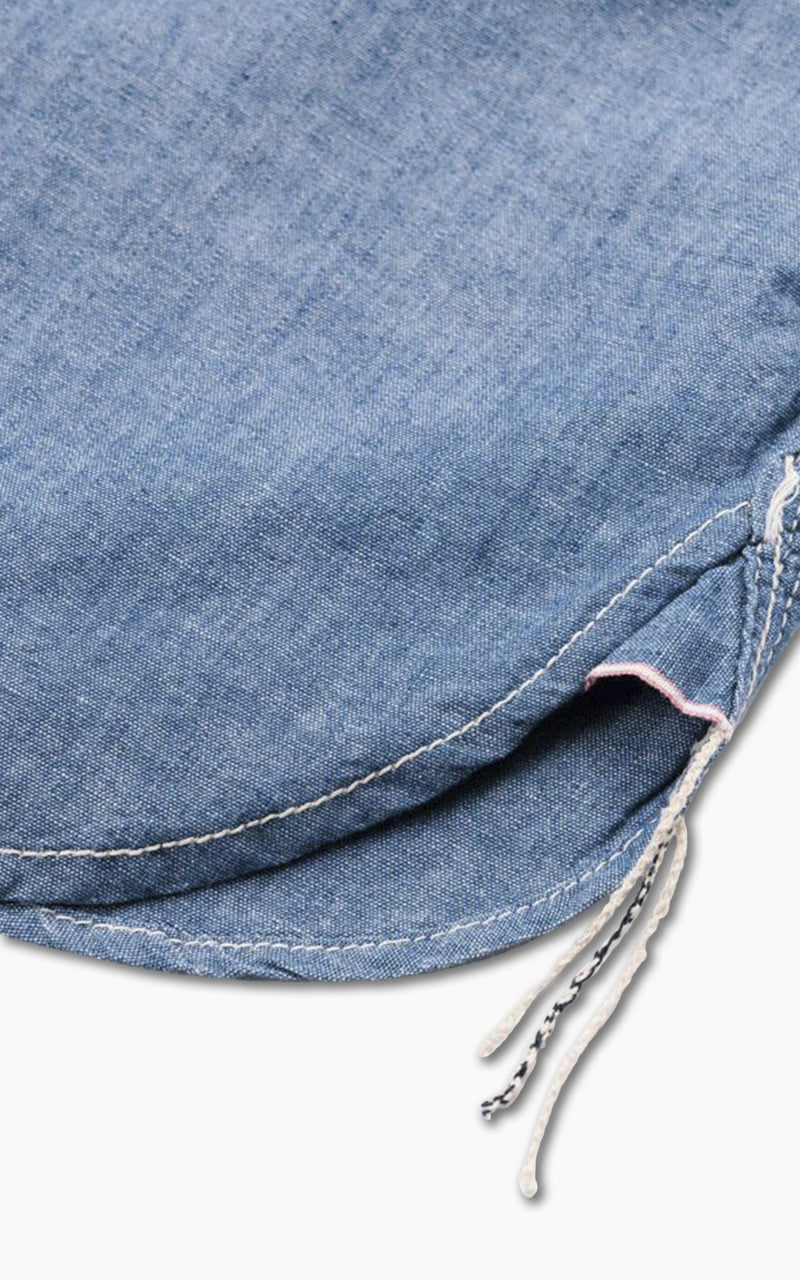 Momotaro Jeans MS045S GTB Selvedge Chambray Shirt Indigo 5oz