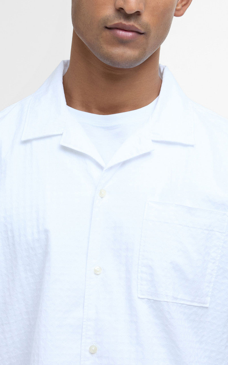 Barbour Irvine Textured S/S Shirt White