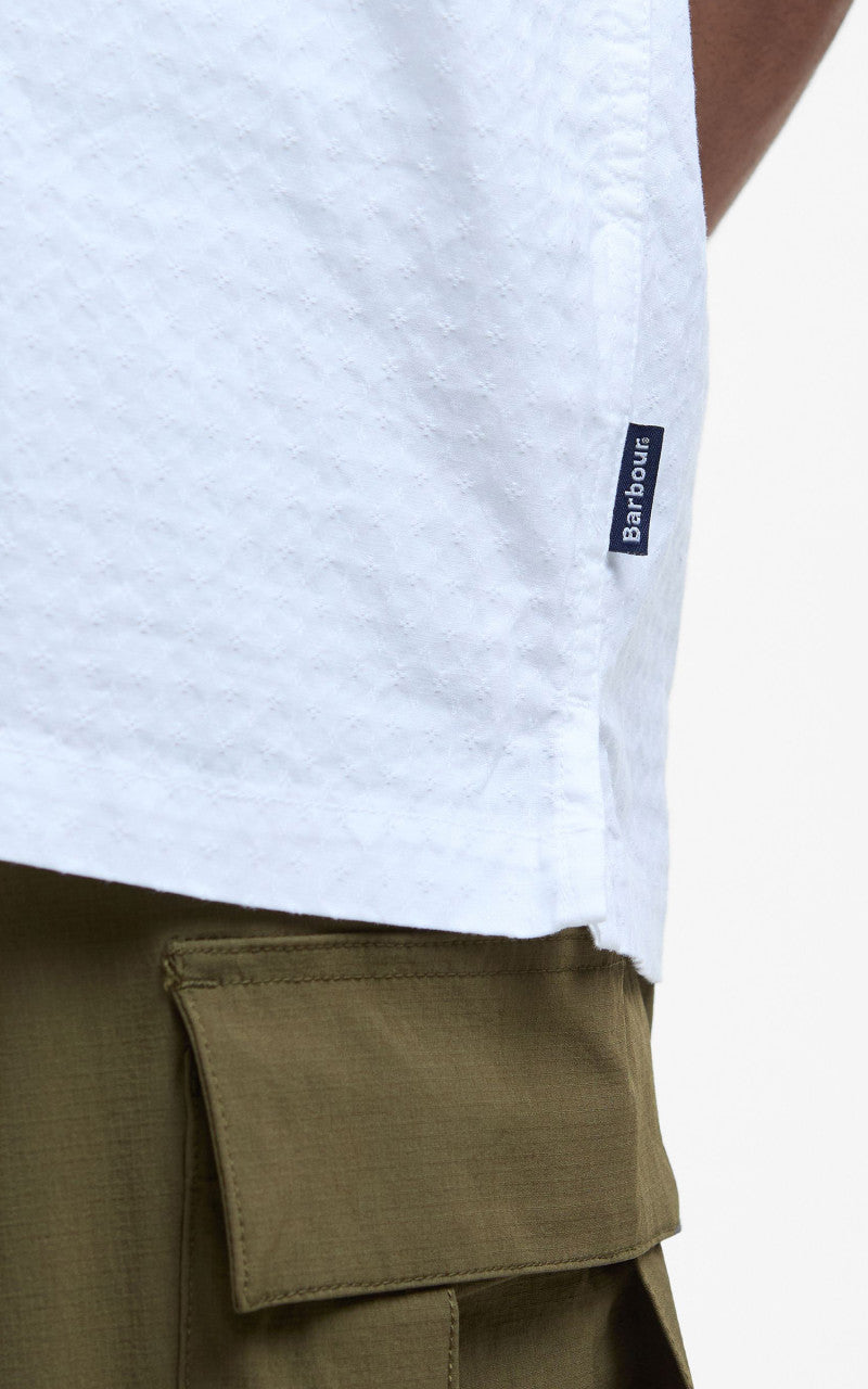 Barbour Irvine Textured S/S Shirt White
