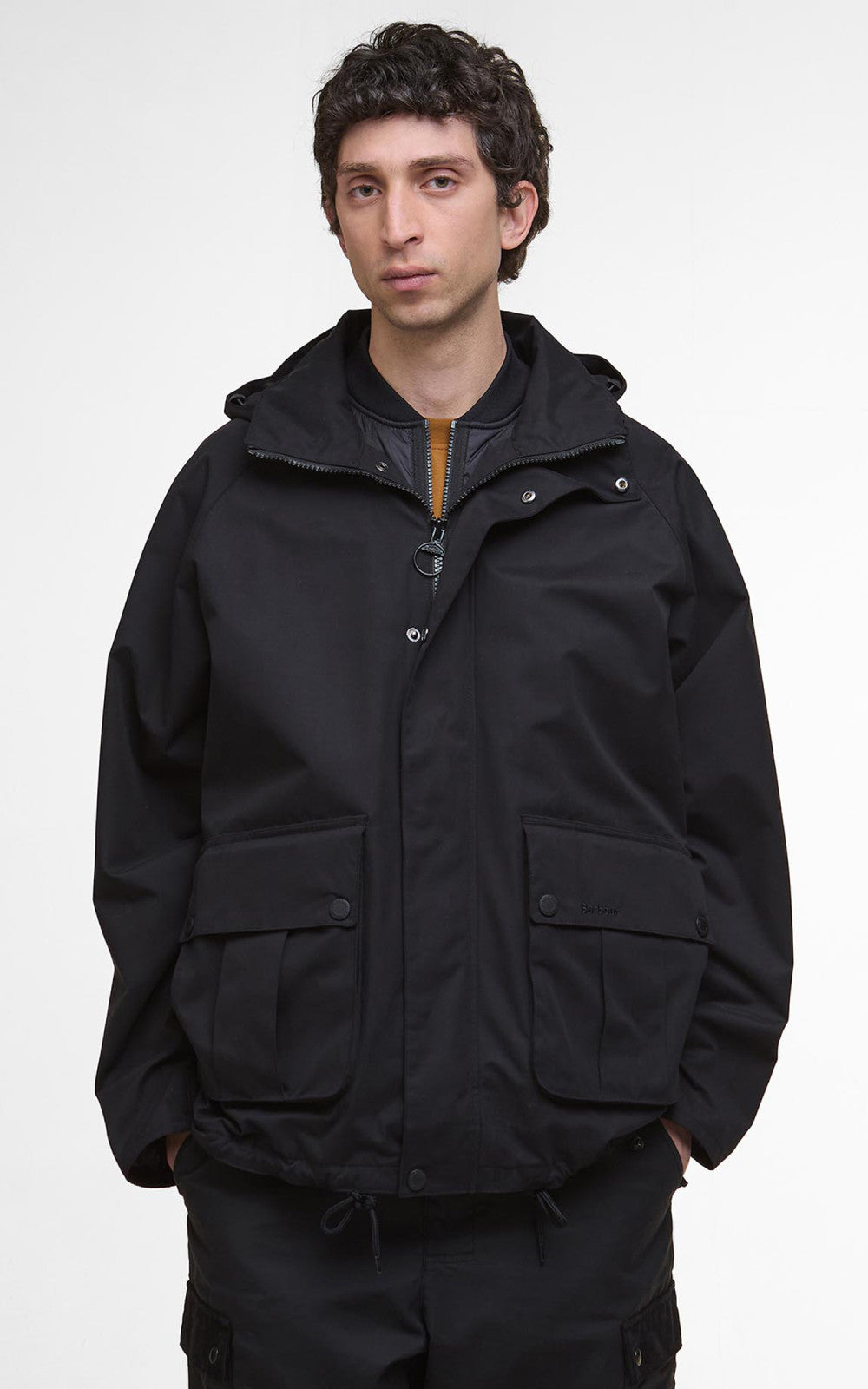 Barbour Re-Engineered Wading Spey Showerproof Jacket Black