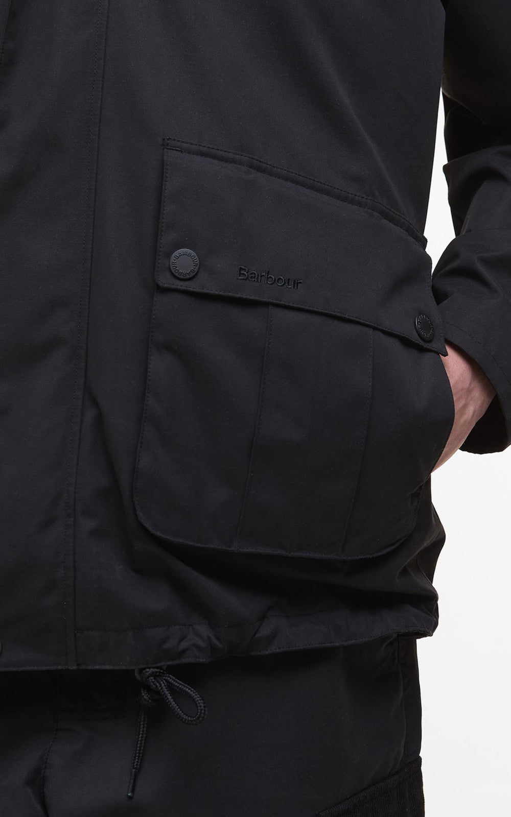 Barbour Re-Engineered Wading Spey Showerproof Jacket Black